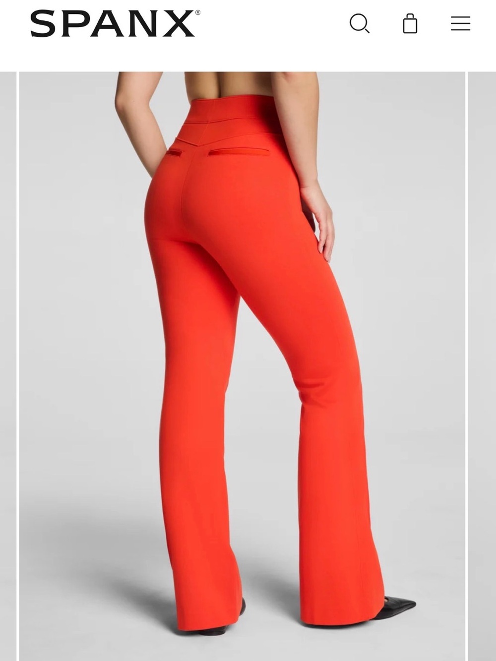 SPANX The Perfect Pant Ponte Pants True Red Size XL NWT